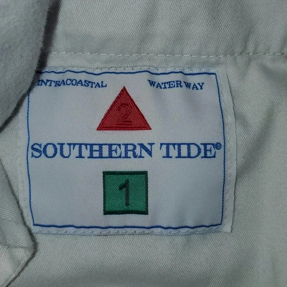 Southern Tide Men's Khaki Flat Front Shorts Size 34 - Picture 7 of 10